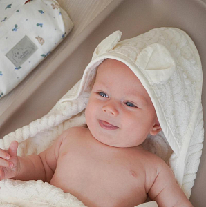 Контейнер для влажных салфеток Cam Cam Copenhagen "Blueberries", молочный